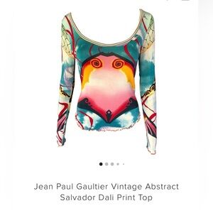 Jean Paul Gaultier Vintage Abstract
Salvador Dali Print Top